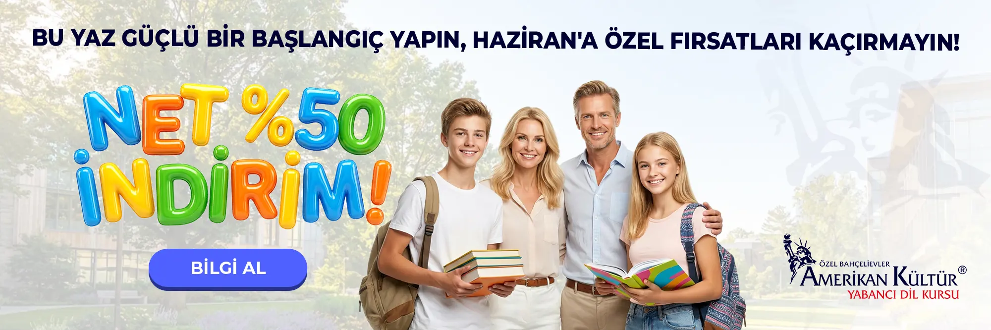 Haziran'a Özel Fırsatları Kaçırmayın! Net %50 İndirim!